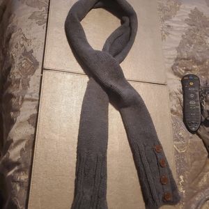 Its almost summer but its STILL COLD at WORK sale.. grey  360 scarf with buttons